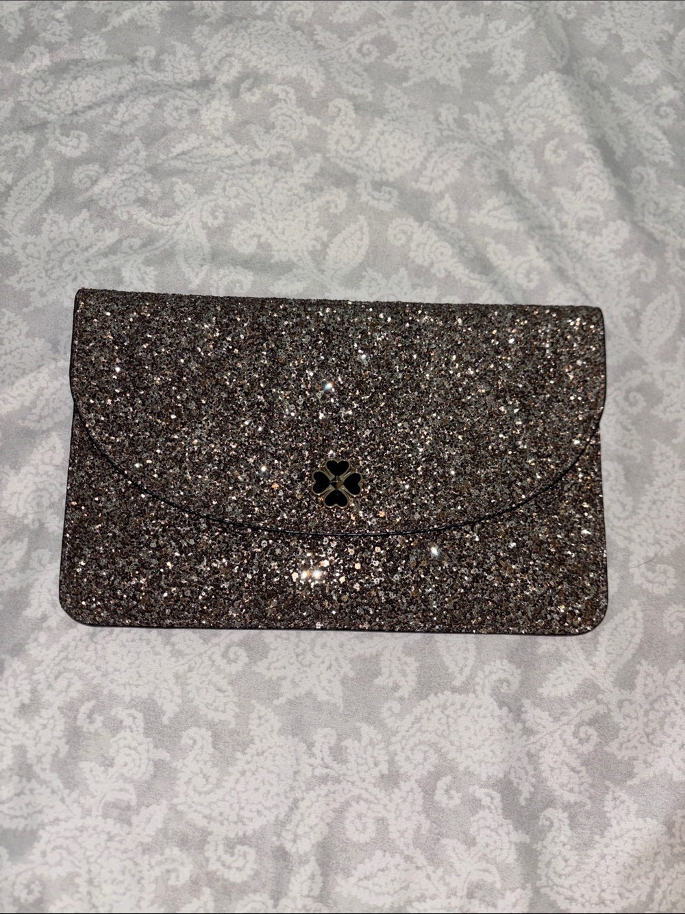 Glitter Envelope Clutch - Brown Sparkle
